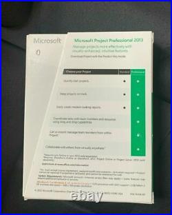 Microsoft Project Professional 2013 Retail Box Key Card