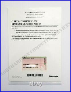 Microsoft SQL Serve 2008 R2 5 User CAL DELL 0JT84P VAT