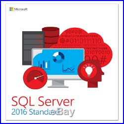 Microsoft SQL Server 2016 Standard Retail 16 CORES