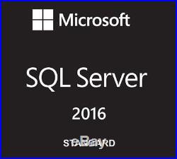 Microsoft SQL Server 2016 Standard Retail Key Genuine DVD 1 Install