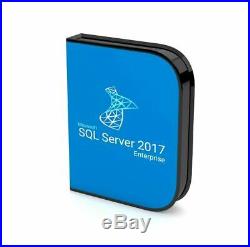 Microsoft SQL Server 2017 Enterprise Activation Original Key / Unlimited Cores