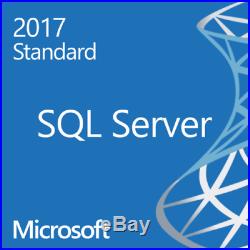 Microsoft SQL Server 2017 Standard 4 Core with Unlimited CALs