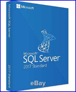 Microsoft SQL Server 2017 Standard Unlimited Cores Instant/Digital Delivery