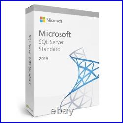 Microsoft SQL Server 2019 Standard 64bit 24 Core, Unlimited User CALs