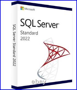 Microsoft SQL Server 2022 Standard with 16 Core License, unlimited User CALs