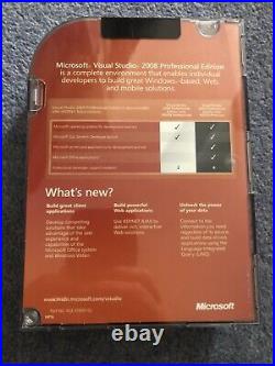 Microsoft Visual Studio 2008 Professional Edition & SQL Server Developer Ed NEW