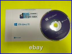 Microsoft Window 10 PRO 64Bit System Builder DVD Product Key Code Sealed