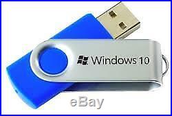 Microsoft Windows 10 Home 64Bit USB+KEY Installation Drive 1st CLASS DELIVERY