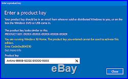 Microsoft Windows 10 Home 64Bit USB+KEY Installation Drive 1st CLASS DELIVERY