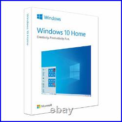 Microsoft Windows 10 Home, 64-bit ONLY, English, DVD Disc, 1 License/s, OEM, Ope