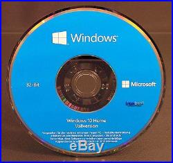 Microsoft Windows 10 Home Vollversion SB 32-Bit + Hologramm-DVD DE OVP NEU