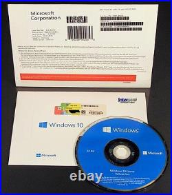 Microsoft Windows 10 Home Vollversion SB 32-Bit + Hologramm-DVD DE OVP NEU