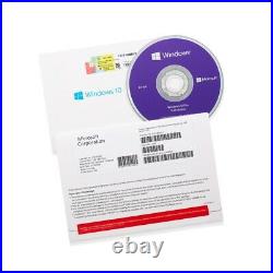 Microsoft Windows 10 Pro 64 Bit DVD+COA Key Sticker, Seasonal Offers (10pcs) Lot