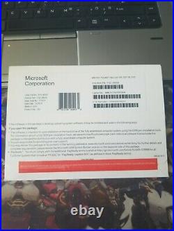 Microsoft Windows 10 Pro 64-Bit OEM Full Version key DVD 1 PC
