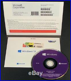 Microsoft Windows 10 Pro Vollversion SB 32-Bit Hologramm-DVD Deutsch OVP NEU
