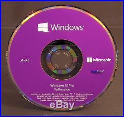 Microsoft Windows 10 Pro Vollversion SB 64-Bit Hologramm-DVD Deutsch OVP NEU