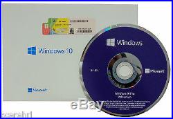 Microsoft Windows 10 Professional 64Bit Vollversion(SB) Key+DVD Deutsch NIX ESD