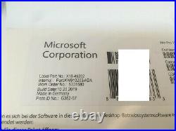 Microsoft Windows 10 Professional 64 Bit DEUTSCH inkl. DVD NEU & Unbenutzt