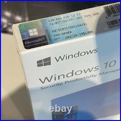 Microsoft Windows 10 Professional Pro 32 and 64 Bit USB 100% Genuine and Sealed
