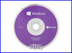 Microsoft Windows 10 Professional Retail Key and 64 Bit Official Install DVD
