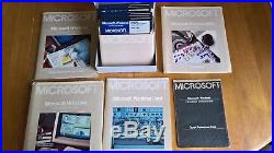 Microsoft Windows 1.03 1.0 + Paintbrush + Write 5.25 Floppy Disks & Manuals