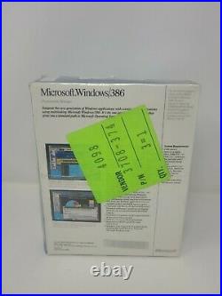 Microsoft Windows/386 Ver 2.1 1988 Vintage Software Brand New Sealed