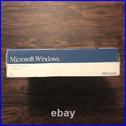 Microsoft Windows 3.0 New Big Box Sealed 3.5 & 5.25 Disks NEW NOS Vintage