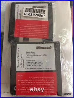 Microsoft Windows 3.11 Operating System & Manual 3.5 Disk Brand New! Sealed