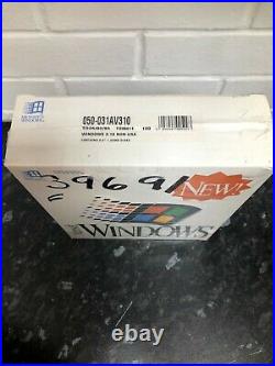 Microsoft Windows 3.1 Boxed Sealed in Cellophane. Floppy disks. New old stock