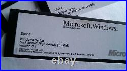 Microsoft Windows 3.1 Operating System floppy disk 5.25 inch