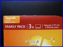 Microsoft Windows 7 Home Premium UPGRADE 3 User Family Pack 32/64-bit DVD Retail