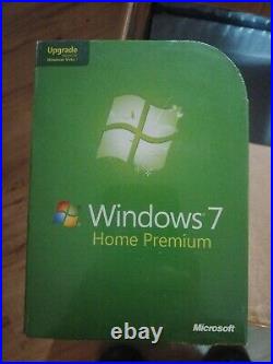 Microsoft Windows 7 Home Premium Upgrade 32 & 64 Bit DVDs MS WIN=NEW SEALED BOX=