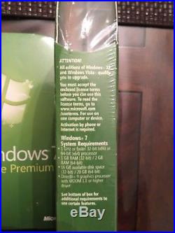 Microsoft Windows 7 Home Premium, Upgrade, SKU GFC-00020, Sealed Retail Box