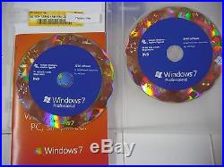 Microsoft Windows 7 Professional 32/64-Bit DVDs MS WIN PRO =NEW RETAIL BOX=