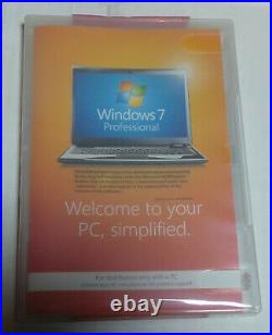Microsoft Windows 7 Professional 64 bit x64 withSP1 Full English MS WIN PRO SEALED