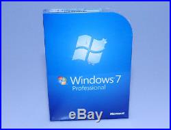 Microsoft Windows 7 Professional Pro FQC-00129 32/64 bit retail NEW GENUINE
