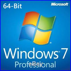 Microsoft Windows 7 Professional with Service Pack 1 64-bit DVD (OEM)