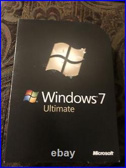 Microsoft Windows 7 Ultimate 32 Bit and 64 Bit DVDs MS WIN Full Retail Box Vers