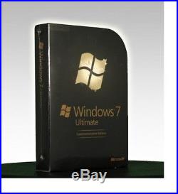 Microsoft Windows 7 Ultimate Commemorative Edition (Rare Collector Retail Box)
