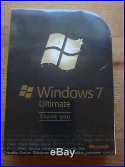 Microsoft Windows 7 Ultimate Commemorative Rare Collector Factory NIB 32 64 bit