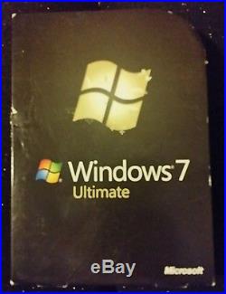 Microsoft Windows 7 Ultimate Full Version Retail Box 32/64 Bit Discs GLC-00182