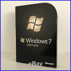 Microsoft Windows 7 Ultimate Retail Box 32 + 64 Bit Vollversion Mit Rg Mwst Ms