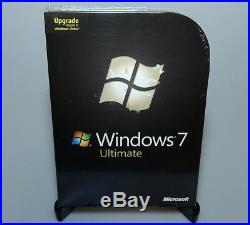 Microsoft Windows 7 Ultimate Ult Upgrade GLC-00184 new sealed GENUINE with SP1