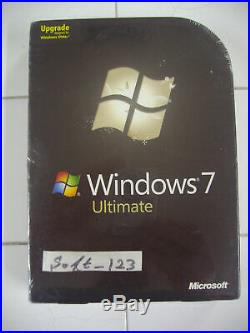 Microsoft Windows 7 Ultimate Upgrade 32 & 64 Bit DVD MS WIN =NEW SEALED BOX=