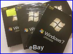 Microsoft Windows 7 Ultimate Upgrade Retail Box SKU-GLC-00184 32/64 Bit Discs