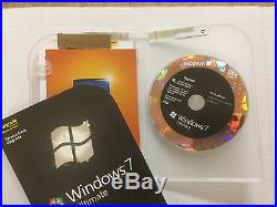 Microsoft Windows 7 Ultimate Upgrade Retail Box SKU-GLC-00184 32/64 Bit Discs
