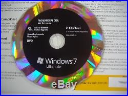 Microsoft Windows 7 Ultimate x64 64 bit DVD Full English Version =BRAND NEW=
