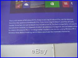 Microsoft Windows 8.1 Pro Full English Version 32 & 64Bit DVD MS =NEW & SEALED=