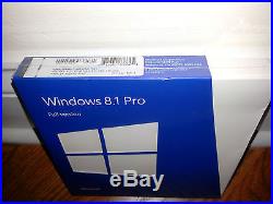 Microsoft Windows 8.1 Pro, Full, SKU FQC-06913, Sealed Retail Package, 32-bit, 64-bit