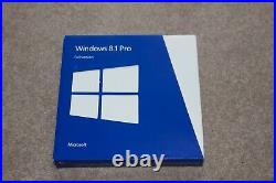 Microsoft Windows 8.1 Pro, Professional, Full UK Retail box, 32 & 64 bit DVD's